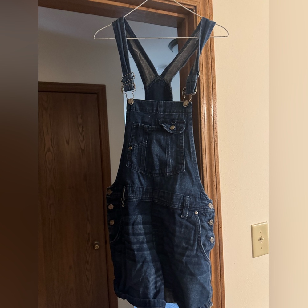 Denim Short Overalls